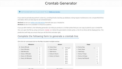 Crontab Generator image