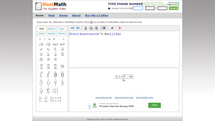 Hostmath image