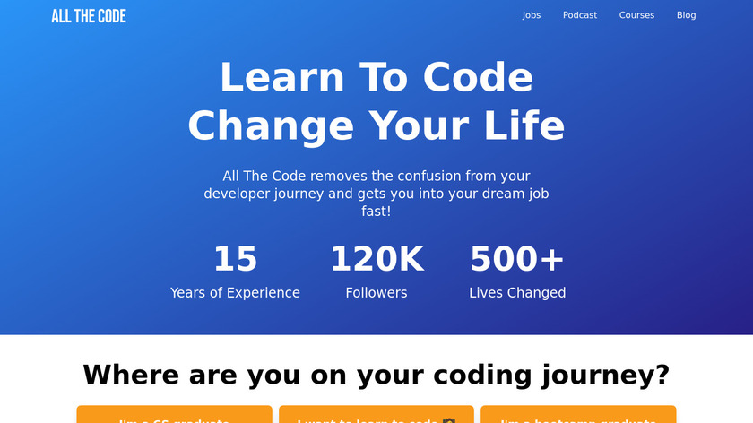 Career Switch To Coding Landing Page