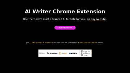 AI Writer Chrome Extension screenshot