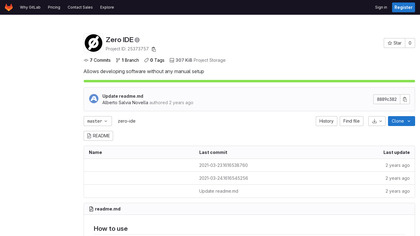 Zero IDE image