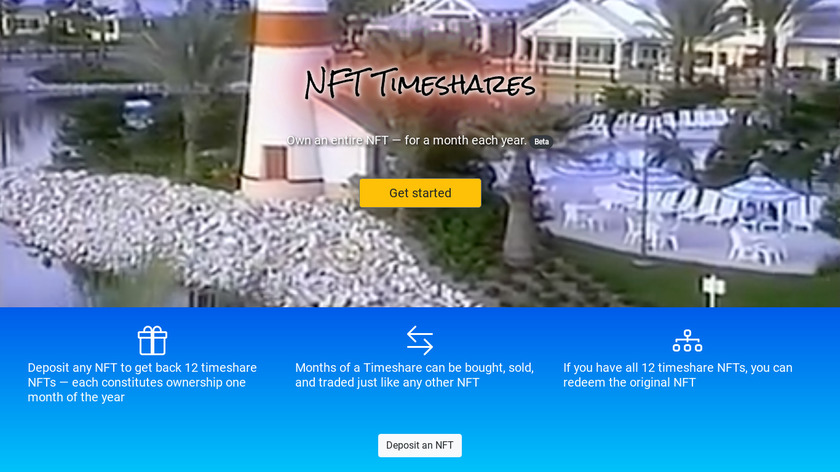 NFTimeshares.fun Landing Page