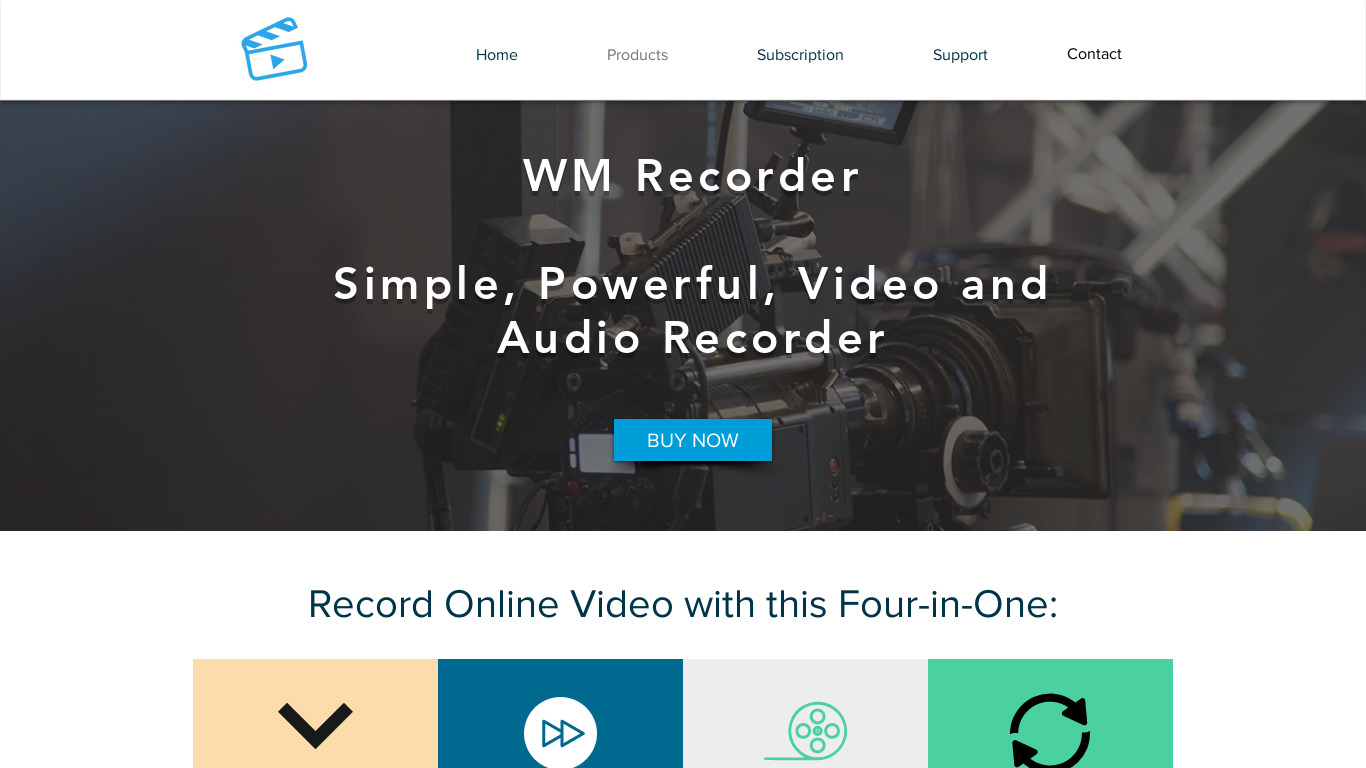 wmrecorder.com WM Recorder Landing page