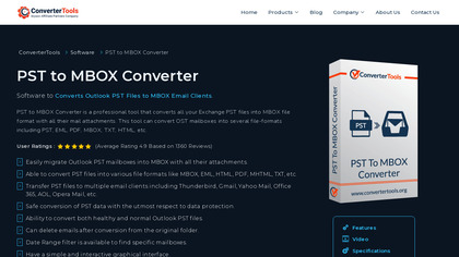 PST to MBOX Converter Tool image