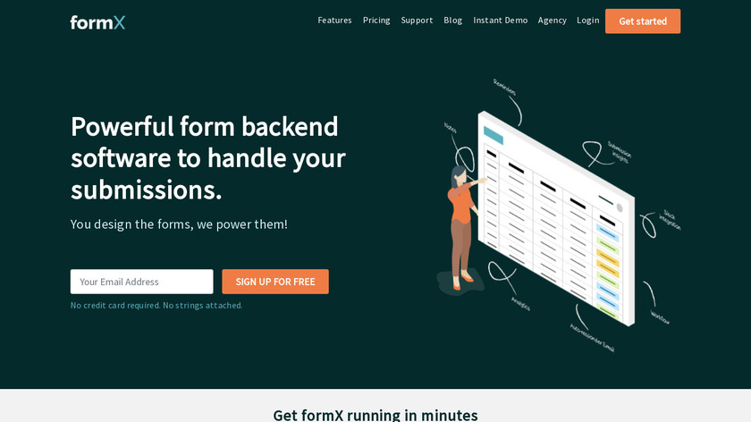 formX.stream Landing Page