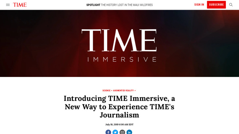 LIFE VR Landing Page