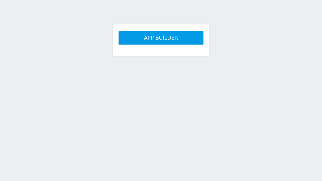 App Builder Landing page