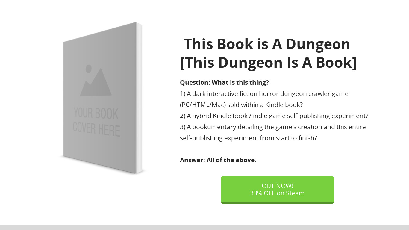 This Book Is A Dungeon Landing page