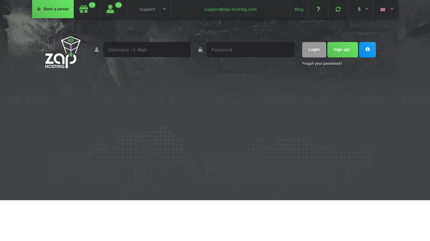 ZAP-Hosting Landing Page