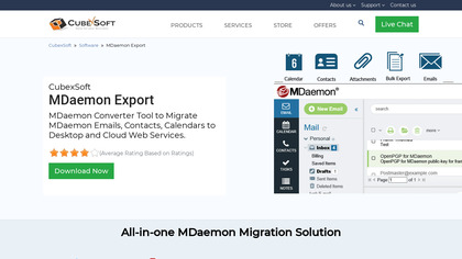 CubexSoft MDaemon Export image