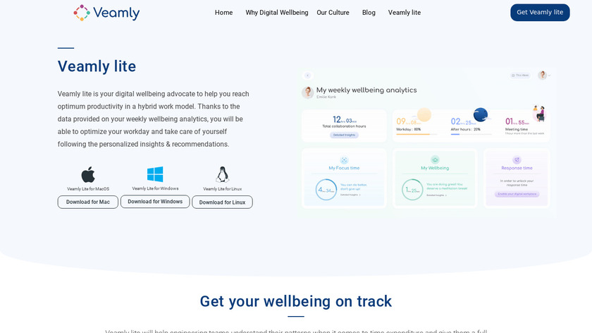 Veamly Lite Landing Page