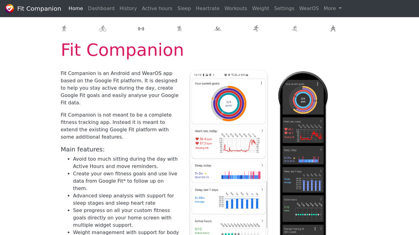 Fit Companion Landing Page