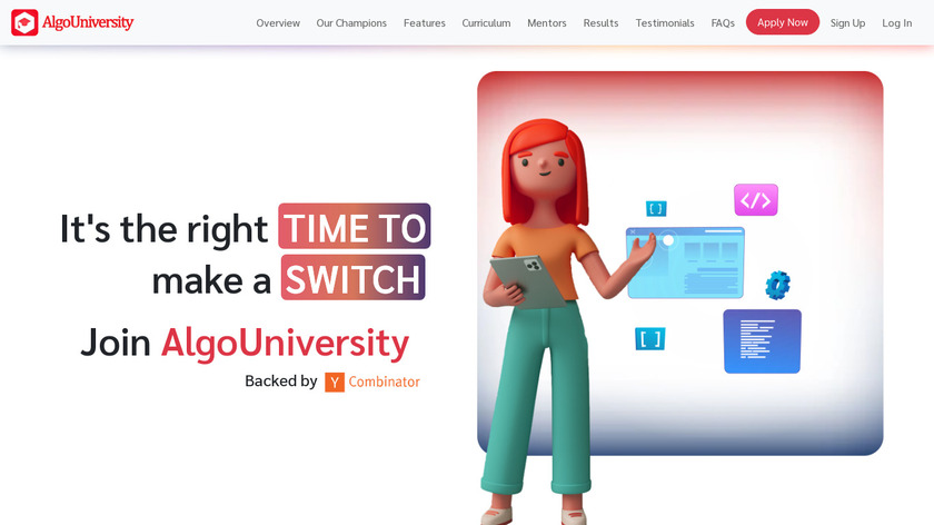 AlgoUniversity Landing Page