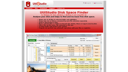 UtilStudio Disk Space Finder image