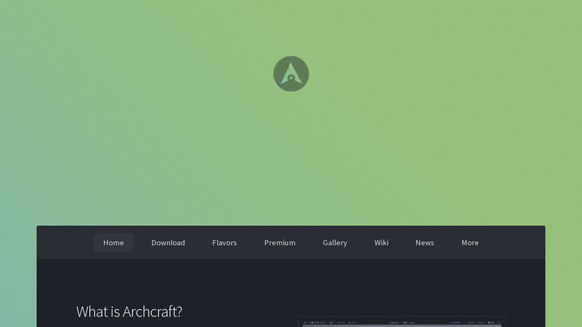 Archcraft Landing Page