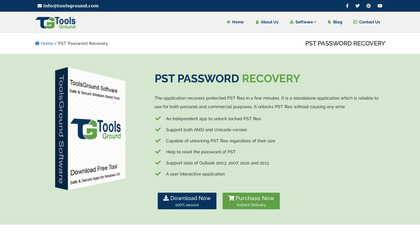 ToolsGround PST Password Recovery image