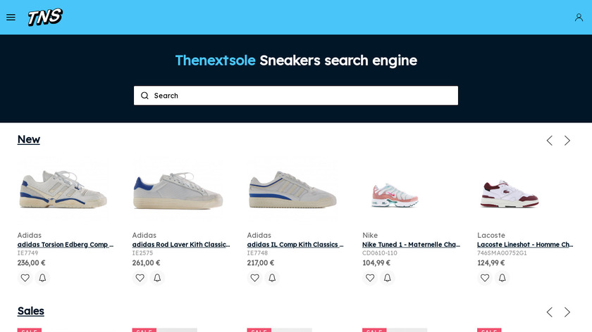 Thenextsole Landing Page