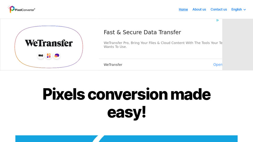 PixelConverter Landing Page