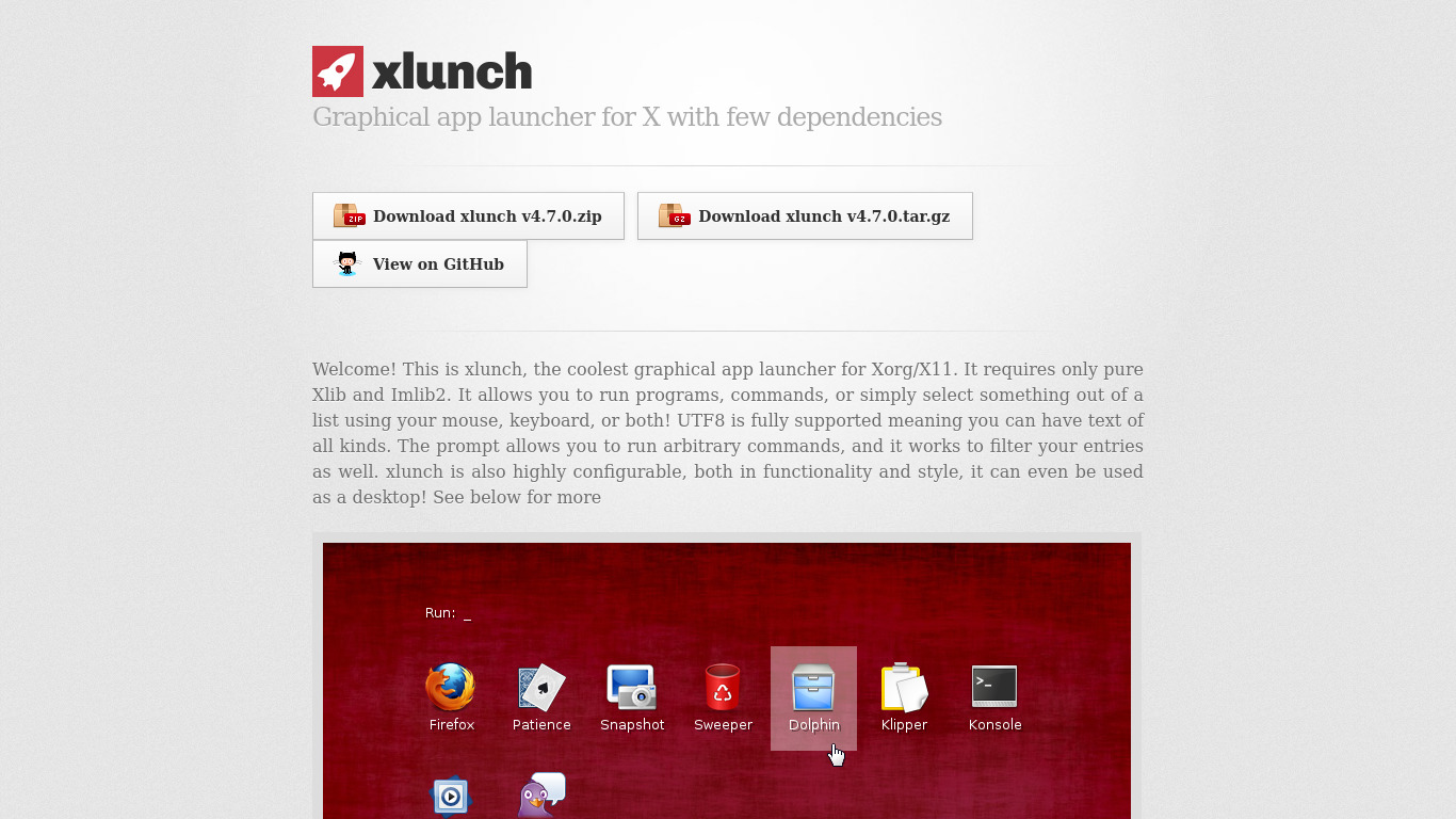 xlunch Landing page