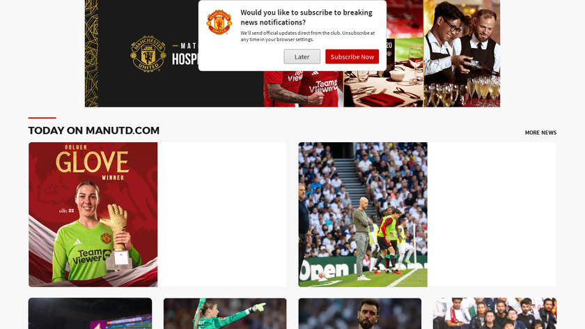 MUTV – Manchester United TV Landing Page