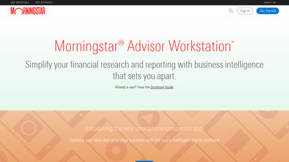 Morningstar Advisor Workstation image