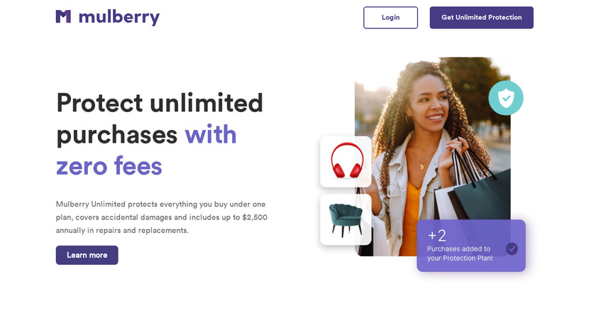 Mulberry Browser Extension Landing Page