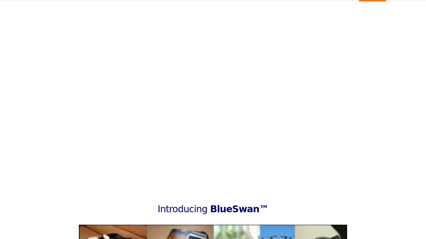 BlueSwan by Cigniti Landing page