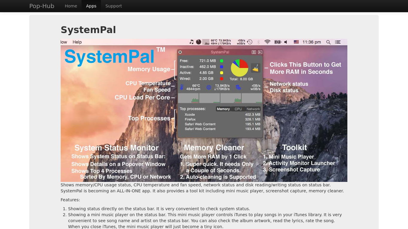 SystemPal Landing page