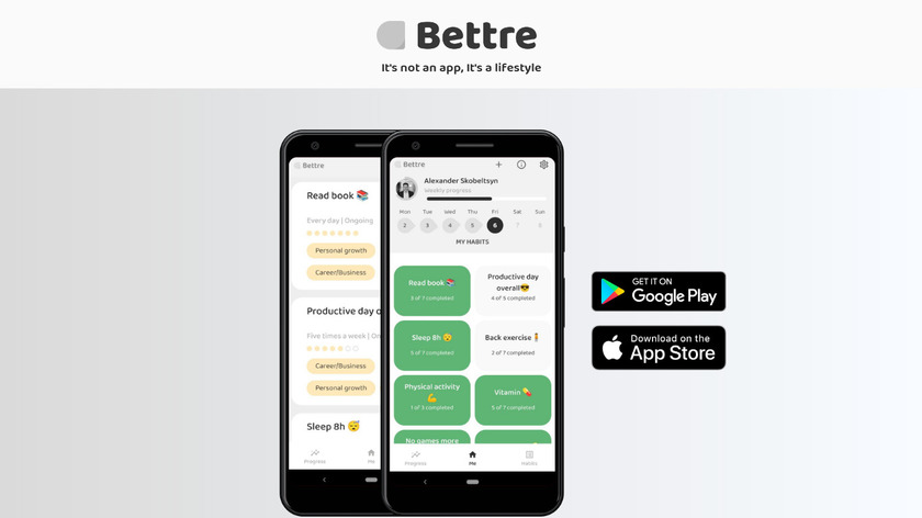 Bettre Landing Page