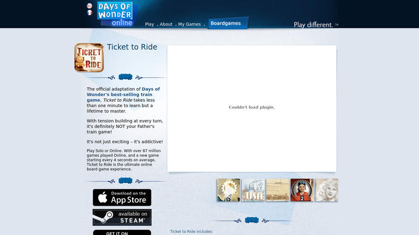 Ticket to Ride Landing Page