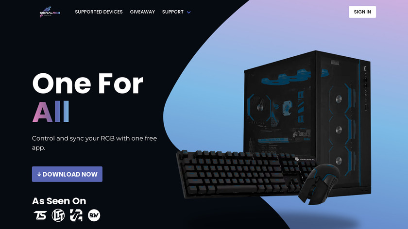 SignalRGB Landing Page