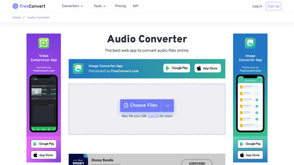 FreeConvert Audio Converter image