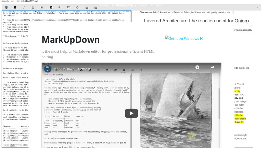 MarkUpDown Landing Page