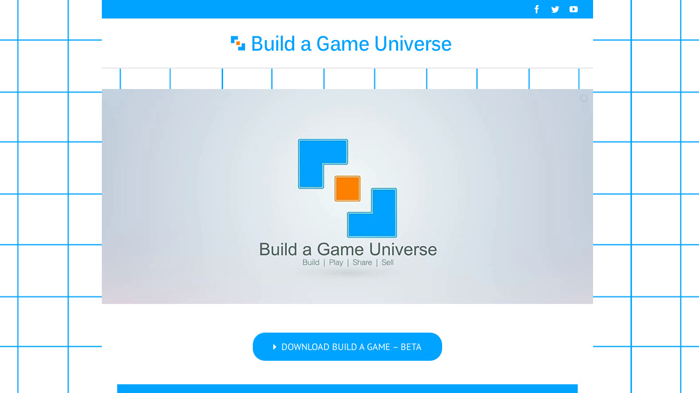 Build a Game Universe Landing page