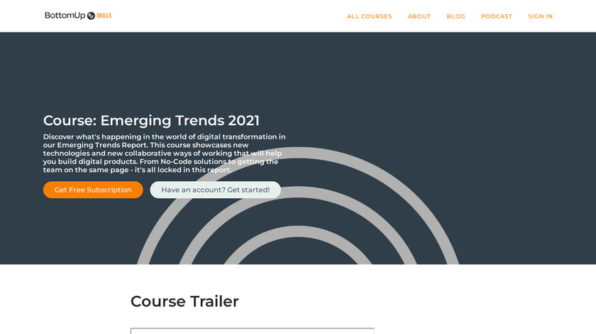 The Emerging Trends Report 2021 Landing Page