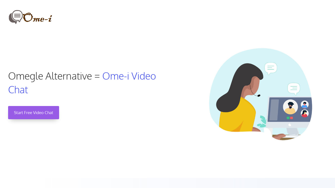 Ome-i Landing page