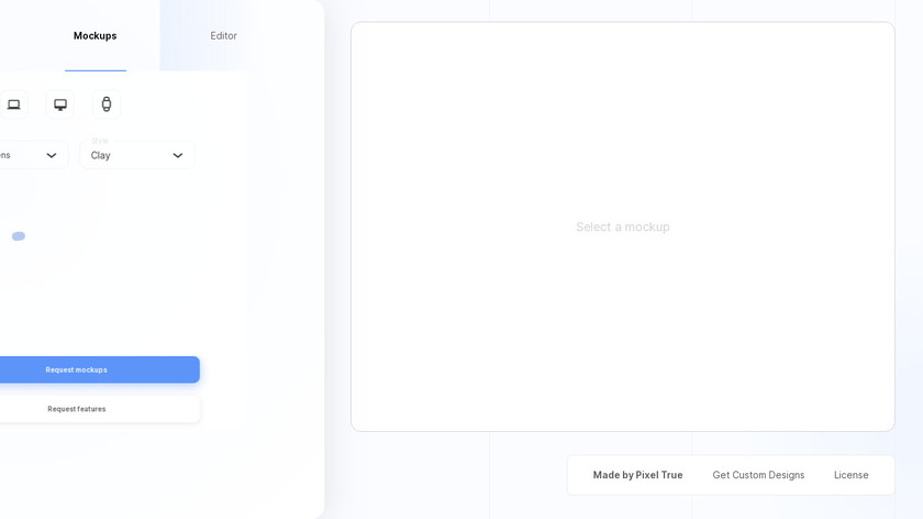 Design Mockup Generator Landing Page