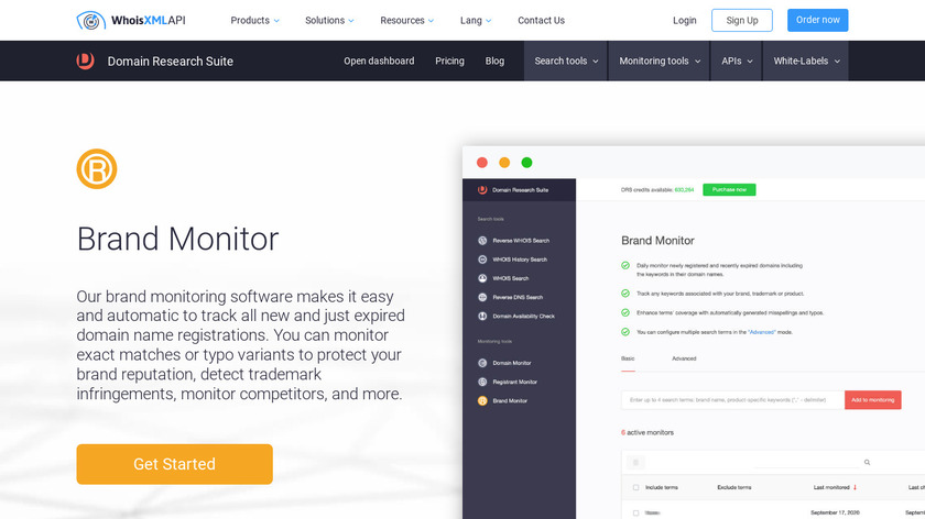 Brand Monitor Landing Page