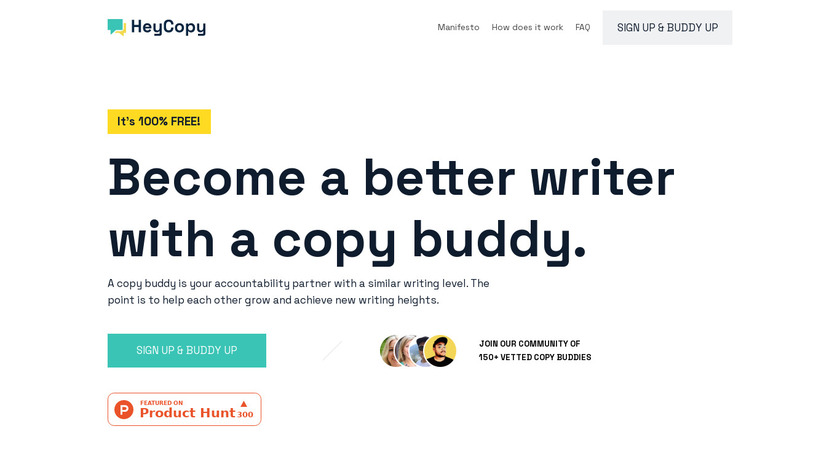 HeyCopy Landing Page