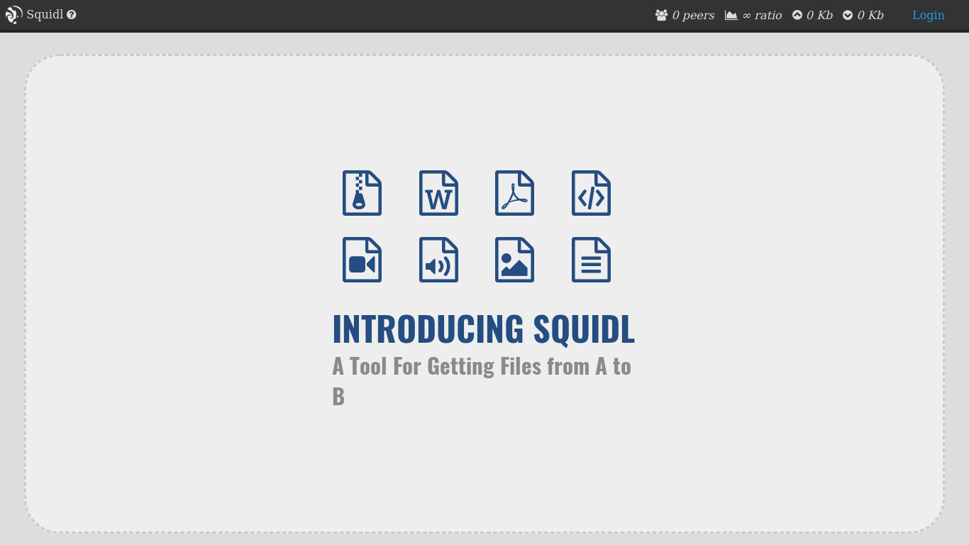 Squidl.ink Landing page
