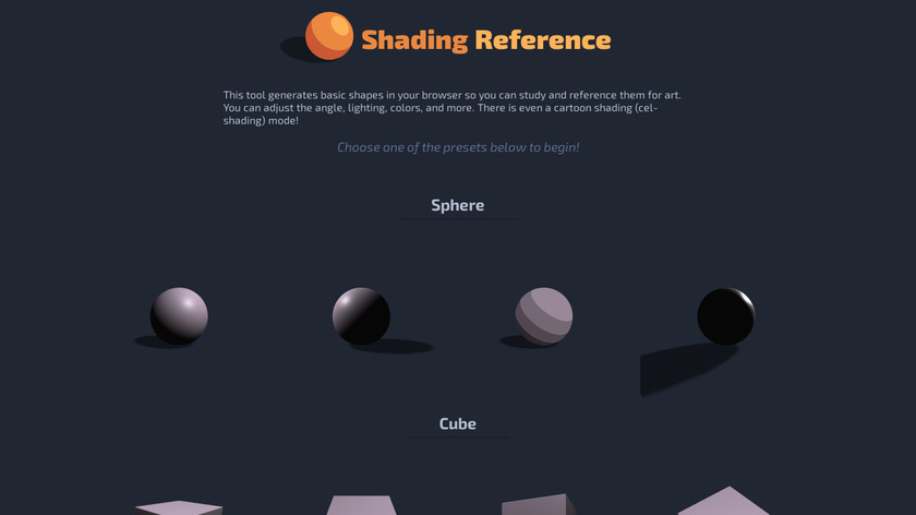 Shading Reference Landing Page