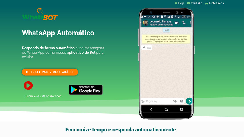 WhatsBot Landing Page