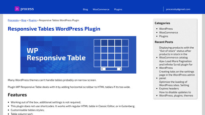 WP Responsive Table image