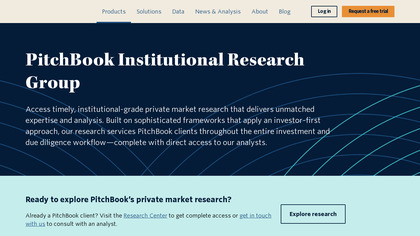 PitchBook Institutional Research Group image