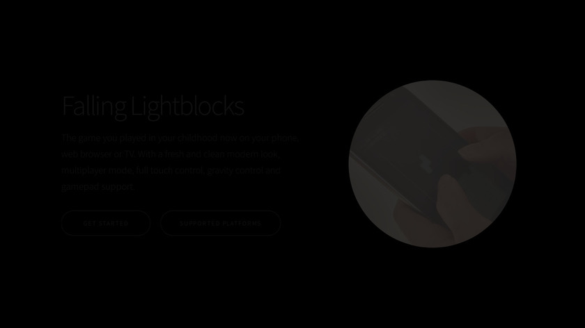 Falling Lightblocks Landing Page