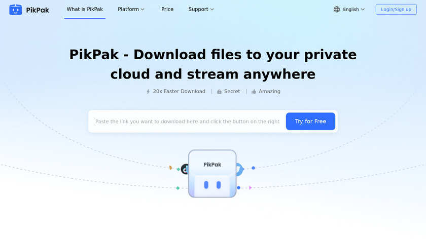 PikPak Landing Page