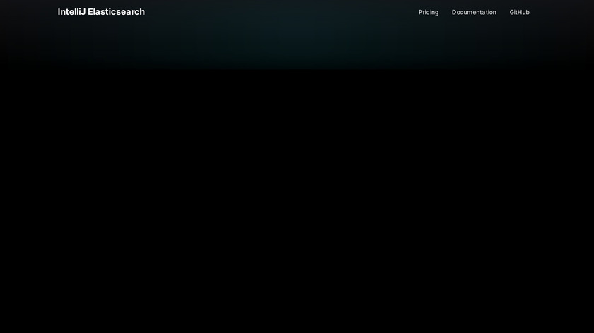 IntelliJ Elasticsearch Landing Page