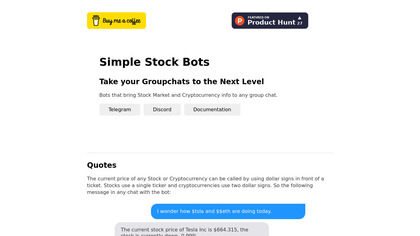 Simple Stock Bot image