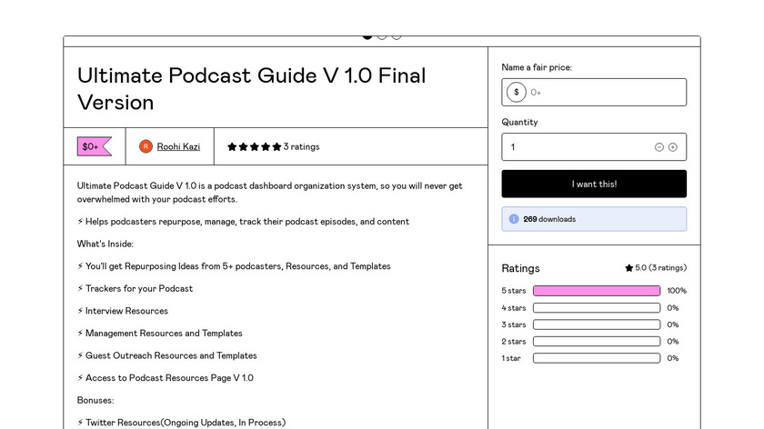 Ultimate Podcast Guide V Landing Page