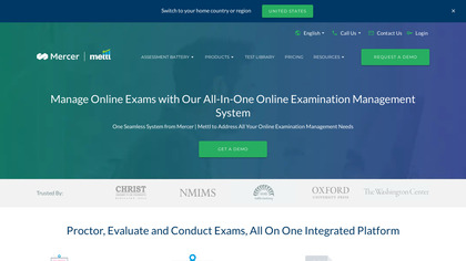 Mettl Online Exams Software image